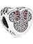 Disney Minnie Mouse Kalp Zirkon Taş Model Charm 1