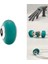 Gümüş Mat Yeşil Murano Cam Charm 3