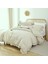 Pamuklu Fırfırlı Bej 160 x 220+50 x 70 Tek Kişilik Nevresim ve Yastık Kılıfı Seti 2