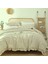 Pamuklu Fırfırlı Bej 160 x 220+50 x 70 Tek Kişilik Nevresim ve Yastık Kılıfı Seti 3