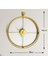 Metal Gold Duvar Saati 1