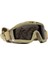Taktikal Gözlük 3 Lensli Koruyucu Maske / Tactical Gözlük / Airsoft ve Motosiklet Gözlüğü 3