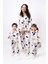 Pamuk Anne Bebek Çocuk Pijama Takımı Kruvaze Yaka Düğme Detaylı Pijama Takımı 4