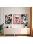 Modern Tarz Mdf Plastik Çerçeveli 3'lu Dekoratif Tablo 45 1