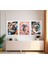 Modern Tarz Mdf Plastik Çerçeveli 3'lu Dekoratif Tablo 45 2