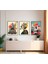 Modern Tarz Mdf Plastik Çerçeveli 3'lu Dekoratif Tablo 114 1