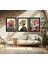 Modern Tarz Mdf Plastik Çerçeveli 3'lu Dekoratif Tablo 114 4