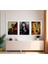 Modern Tarz Mdf Plastik Çerçeveli 3'lu Dekoratif Tablo 190 2