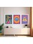 Modern Tarz Mdf Plastik Çerçeveli 3'lu Dekoratif Tablo 175 2