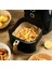 Fryer Pişirme Kağıdı, Hava Fritözü Kağıdı, Fırın Pişirme Kağıdı, Xl ve Xxl Uygun, Tarım Bakanlığı Onaylı, Kare Tabak, Koruma Tabağı ile Birlikte, 20X20+4,5 Cm, 100 Adet 2