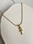 Collection Taşlı Ank Charm Yılan Zincir 45 cm Altın Kaplama Gold Kolye 1