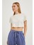 Bisiklet Yaka Crop Soft T-Shirt 1