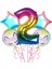 Gökkuşağı Unicorn 2 Yaş Folyo Balon 5 Li Set 1