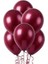 Bordo Metalik Latex Balon 10 Adet 1