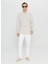 Slim Fit Düğmeli Yaka Bej Erkek Gömlek ACE020252157_BEJ 2