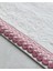 Flower Line Pamuklu Kroşeli Yüz Havlusu 50X80 cm Ekru - Pembe 3