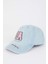 Kız Çocuk Nakışlı Jean Cap Şapka C0587A825SM 1