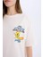 Coool Looney Tunes Oversize Geniş Kalıp Bisiklet Yaka Sırt Baskılı Kısa Kollu Tişört D9119AX25SM 5