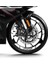 Beyaz Cf Moto 250 Sr Geniş Jant Sticker Etiket Modeli 2