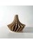 Spiral ve Çizgisel Tasarımlı Geometrik Modern Kahverengi Vazo 1