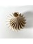 Spiral ve Çizgisel Tasarımlı Geometrik Modern Kahverengi Vazo 3