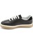 Erkek Siyah Bağcıklı Hakiki Deri Comfort Sneaker 3