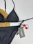 Siyah Boyundan Bağlamalı Şık Üçgen Kadın Bikini Takımı 2