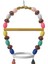 Renkli Boncuklu Oval Halkalı Papağan Salıncağı 15 cm-23 cm 1
