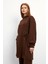 Eliza Tunik Pantolon Takım - Kahve 3