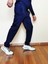 Erkek Lacivert Düz Paça Dalgıç Kumaş Eşofman Altı 2046-01 3