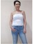 Kadın Modal Straplez T-Shirt L Beden Beyaz 1