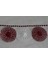 Yüz Havlu Kenarı Iğne ve Tığ Oyalı En 8cm Boy 47cm Renk Bordu- Beyaz 2