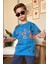 Erkek Çocuk Parmak ve Ayıcık Baskılı Lacivert T-Shirt Şortlu Takım 4
