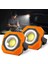 LED Far Şarj Edilebilir Güneş Spot Pil 3 Modu USB ile LED Işıkları, 360° Braket, Atölye Için Manyetik Taban, Inşaat, Kamp, Yürüyüş, Garaj, Balıkçılık(Turuncu) 1