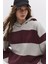 Kapüşonlu Çizgili Sweatshirt 4