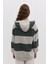 Kapüşonlu Çizgili Sweatshirt 5