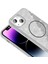 iPhone 11 Kılıf Magsafe Şarj Özellikli Parlayan Simli Okso Kılıf 3