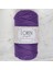 Polyester Soft Macrame Koyu Mor El Örgü İpi - LM025 - 34434 1