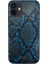Teleplus iPhone 12 Kılıf Kajsa Glamorous Serisi Yılan Derisi Desenli Kapak 1