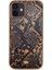 Teleplus iPhone 12 Kılıf Kajsa Glamorous Serisi Yılan Derisi Desenli Kapak 1