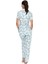 Kadın Mavi Pijama Takım 20087 4