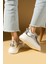 Yüksek Taban Bağcıklı Comfort Kadın Sneakers 36-1050-25 3