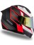 Strada Competition Beyaz-Kırmızı-Siyah Kask ( Güneş Vizörlü ) 3