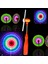 Flashing Light LED Spinning Renkli LED Işıklı Dönen Ufo Pervane Sesli Işıklı Turuncu Değirmen Işık 1