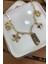 Çelik Şık Aşk Kolyesi Gold 47 cm 1