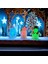 3 Adet Vıp Renkli LED Işıklı Işıklı Noel Baba Kardan Adam Yılbaşı Işıkları LED Işıklı Noel Baba 1