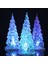 Renkli LED Işıklı Çam Ağacı 17 cm Işıklı Çam Ağacı Işıklı Yılbaşı Ağacı Vıp Rgb Pıne Tree LED Lıght 5