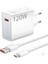120W Turbo Ultra Hızlı Akım Korumalı Şarj Aleti Usb- Type-C Kablo ve Adaptör Şarj Seti 1