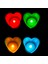 Kalpli LED Işıklı Mum Kırmızı Mum Yeşil Mum Beyaz Mum Sarı Mum Heart LED Light Multi Colors 48 Adet 3