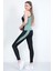 Kadın Yüksek Bel Likralı Toparlayıcı Dalgıç Kumaş Koşu & Fitness Yoga & Pilates Spor Crop-Tayt 2 Li Takım 4